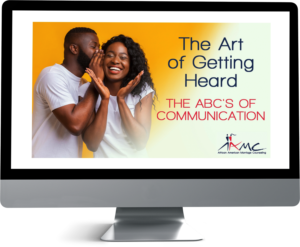 The art of getting heard logo with no background